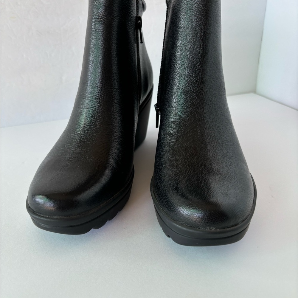 Naturalizer New Quineta  Leather Wedge Booties - Picture 3 of 9